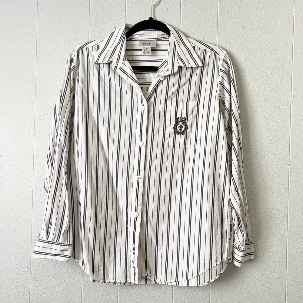 Vintage Essential Elements Shirt Womens 8 Cotton Professional Career Workwear